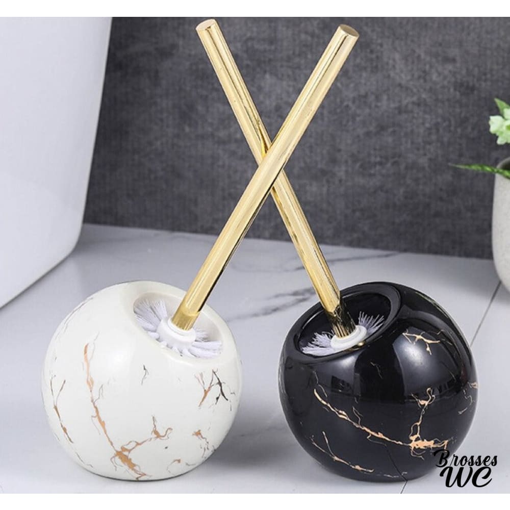 Brosse wc boule céramique élégante