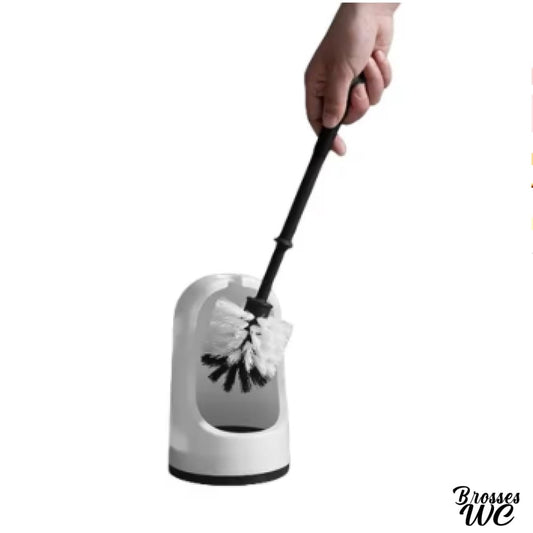 Brosse wc boule poils bicolores