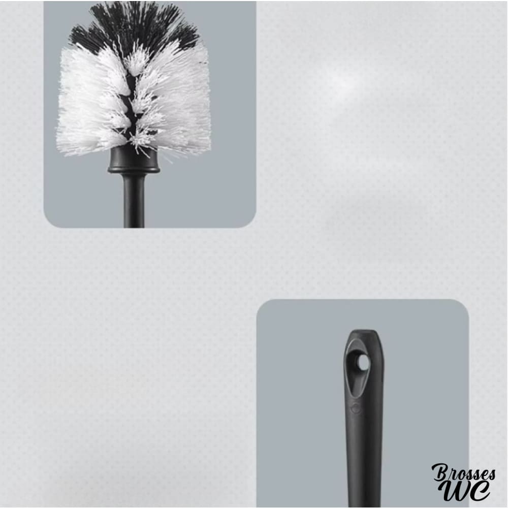 Brosse wc boule poils bicolores