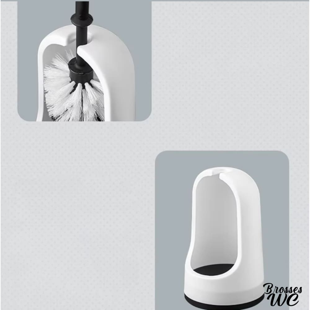 Brosse wc boule poils bicolores