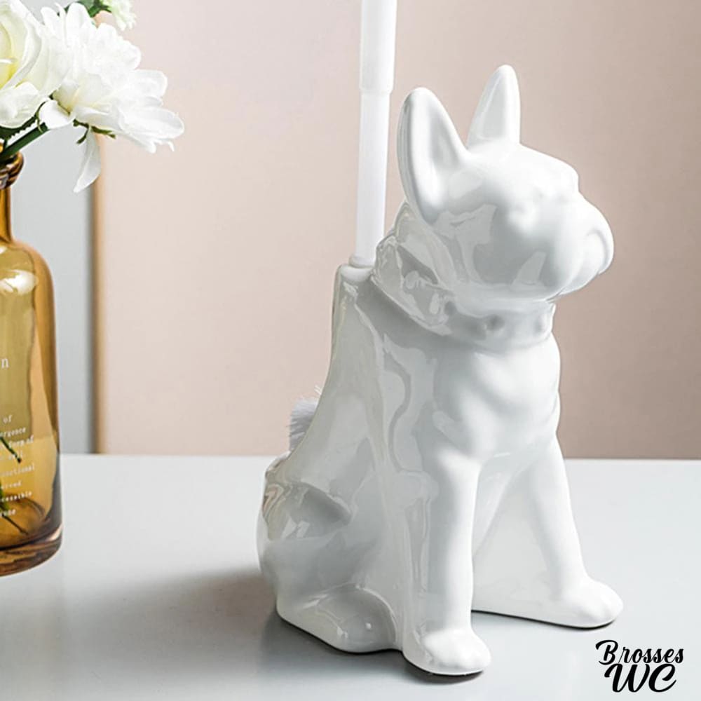 Brosse wc bouledogue rigolo