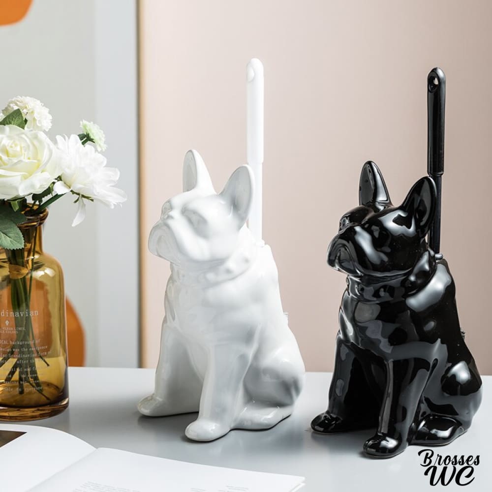 Brosse wc bouledogue rigolo