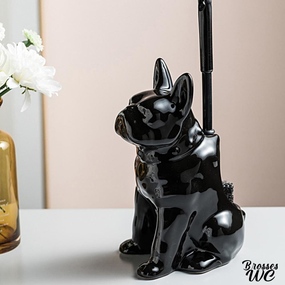 Brosse wc bouledogue rigolo