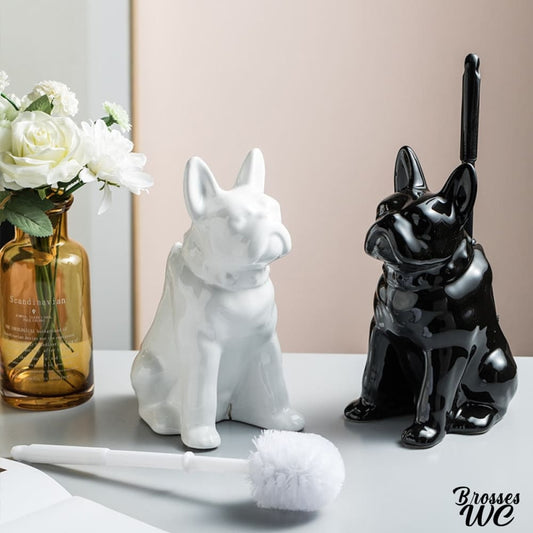 Brosse wc bouledogue rigolo