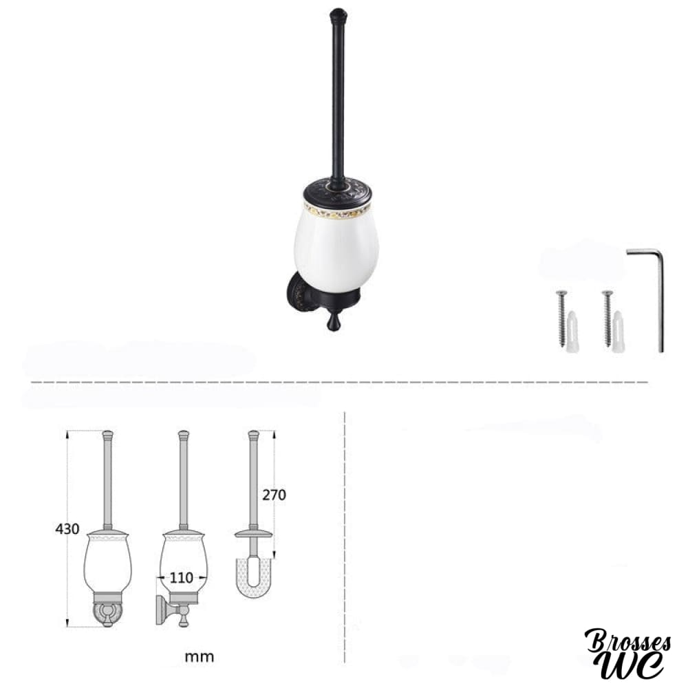 Brosse wc laiton raffiné