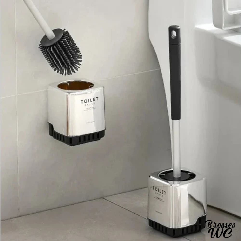 Brosse wc carrée géométrique