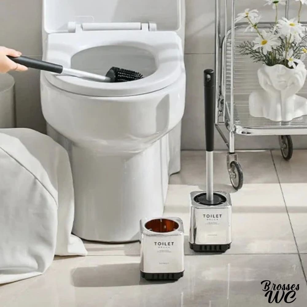 Brosse wc carrée géométrique
