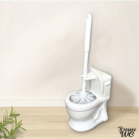 Brosse wc céramique délicate