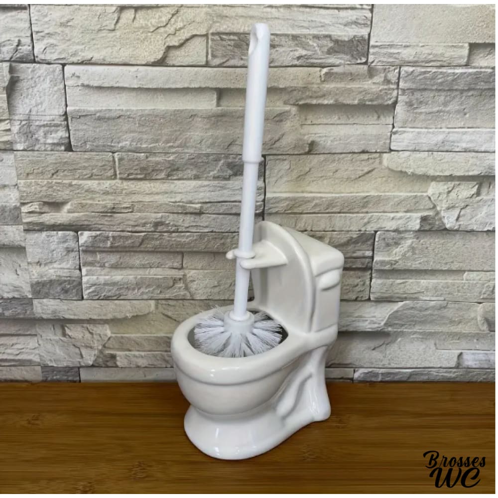 Brosse wc céramique délicate