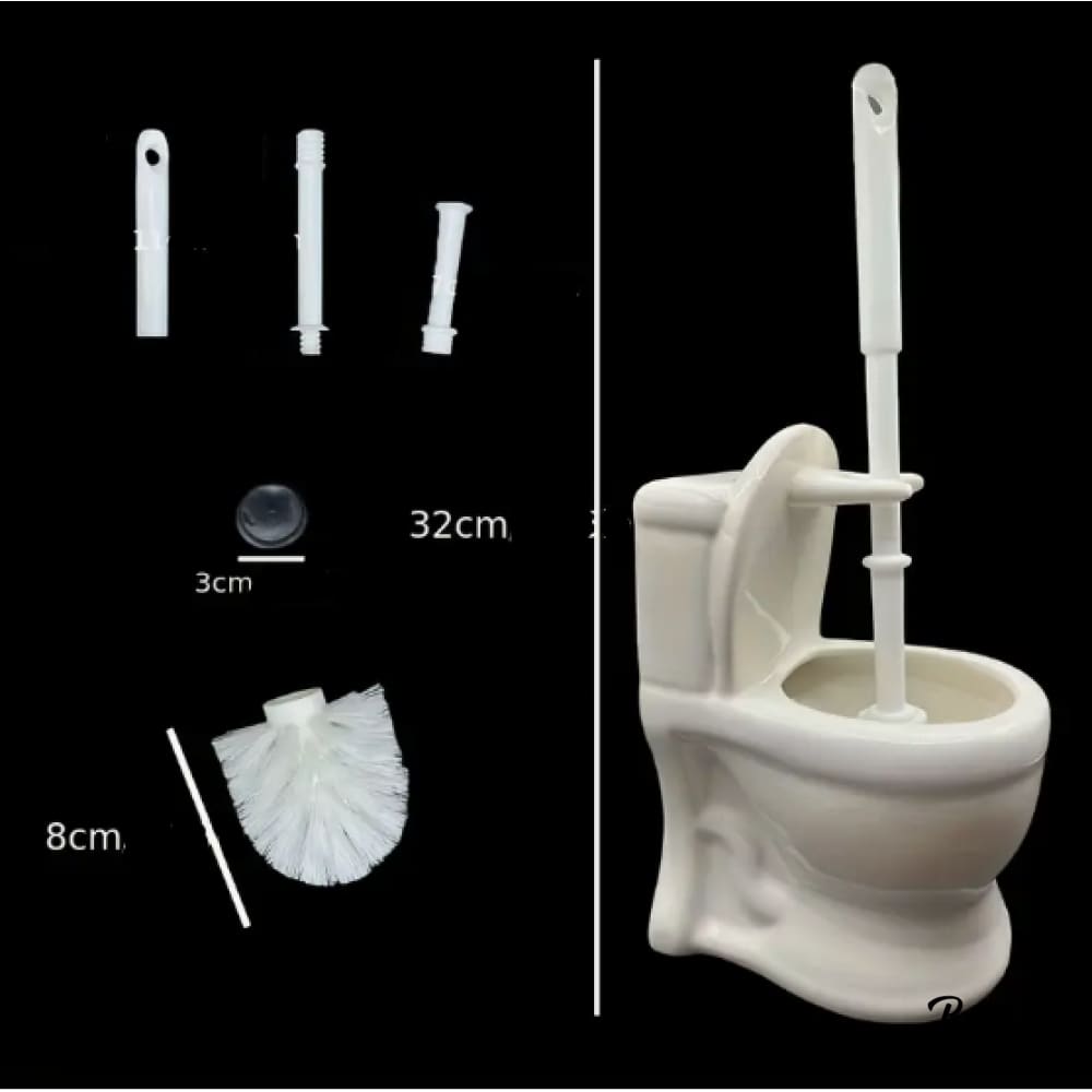 Brosse wc céramique délicate