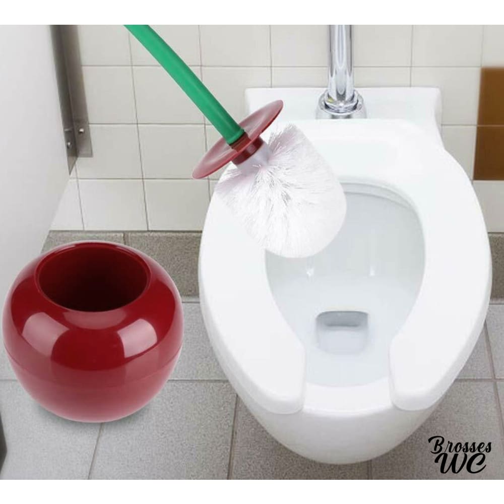 Brosse toilette wc pomme verte éclatante