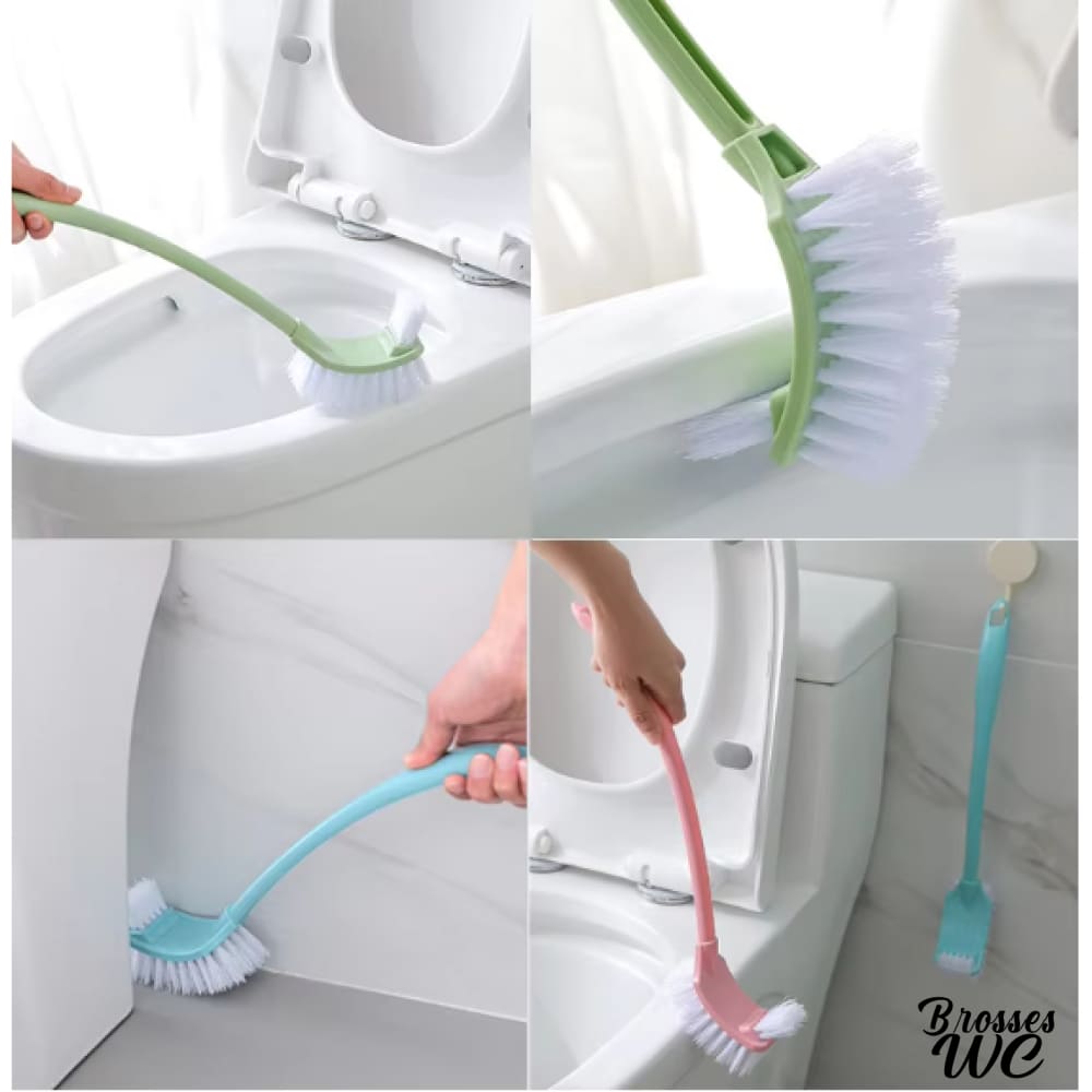 Brosse wc coudée plastique efficace