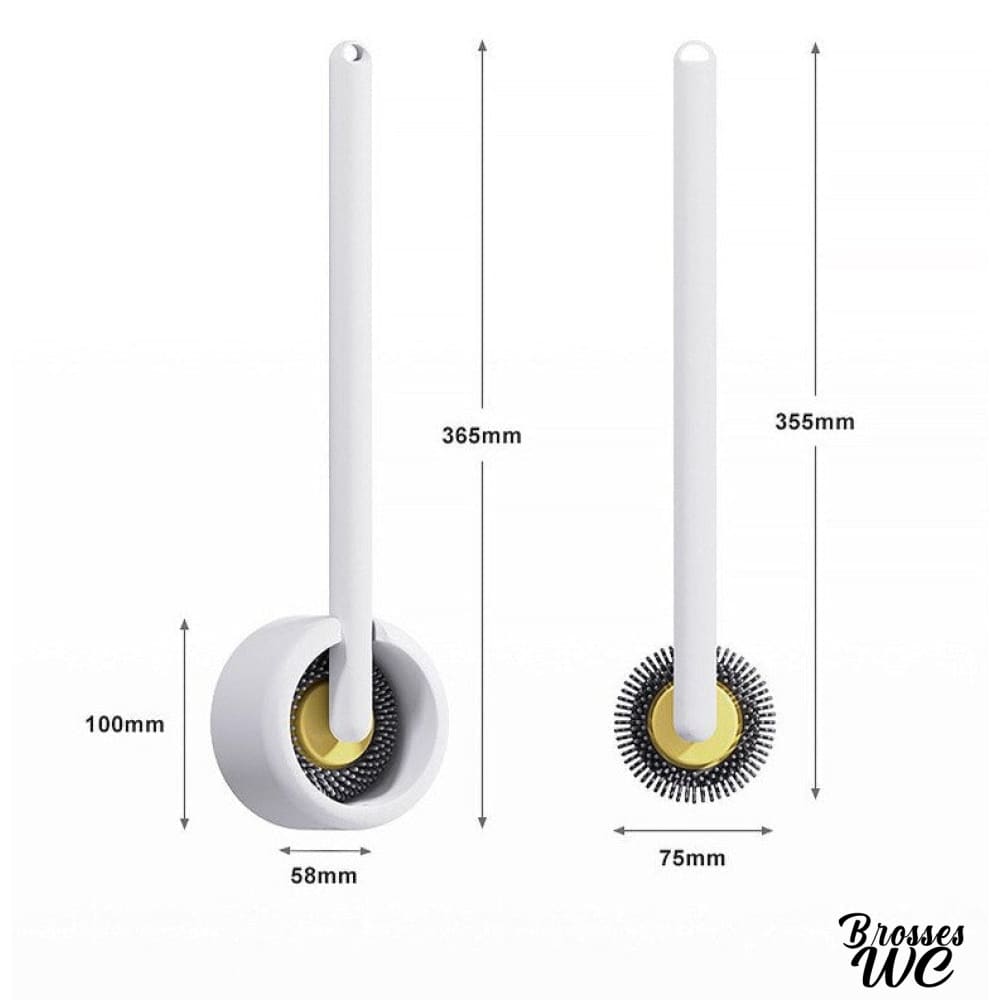 Brosse wc design gris moderne