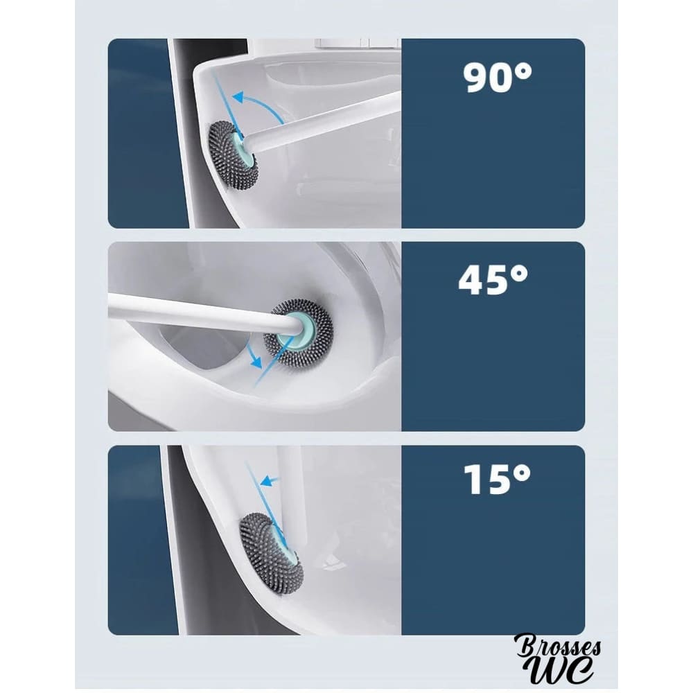 Brosse wc design gris moderne