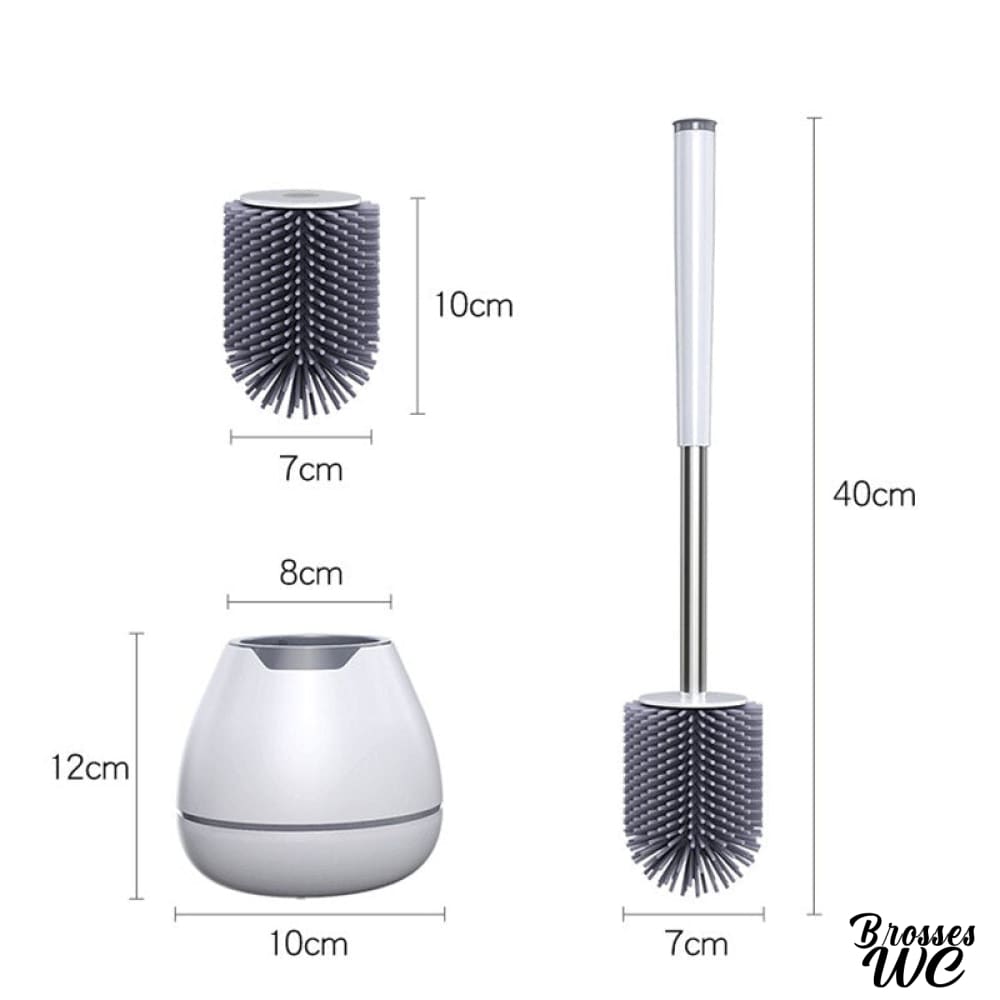 Brosse wc design blanc épuré