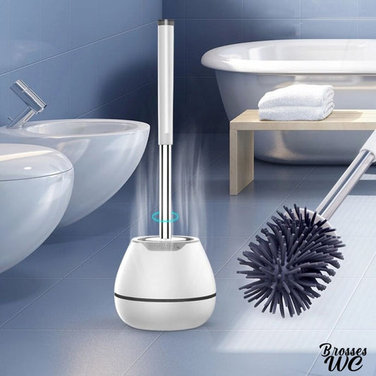 Brosse wc design blanc épuré
