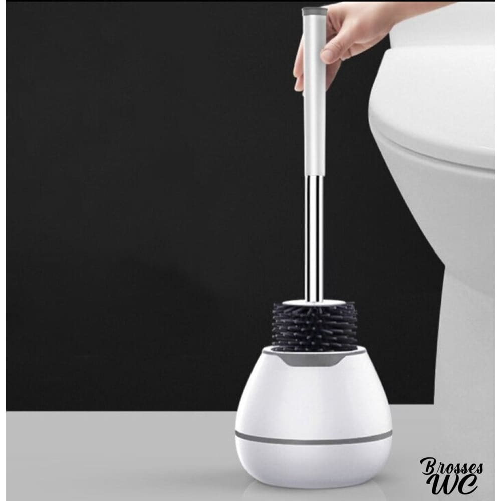 Brosse wc design blanc épuré