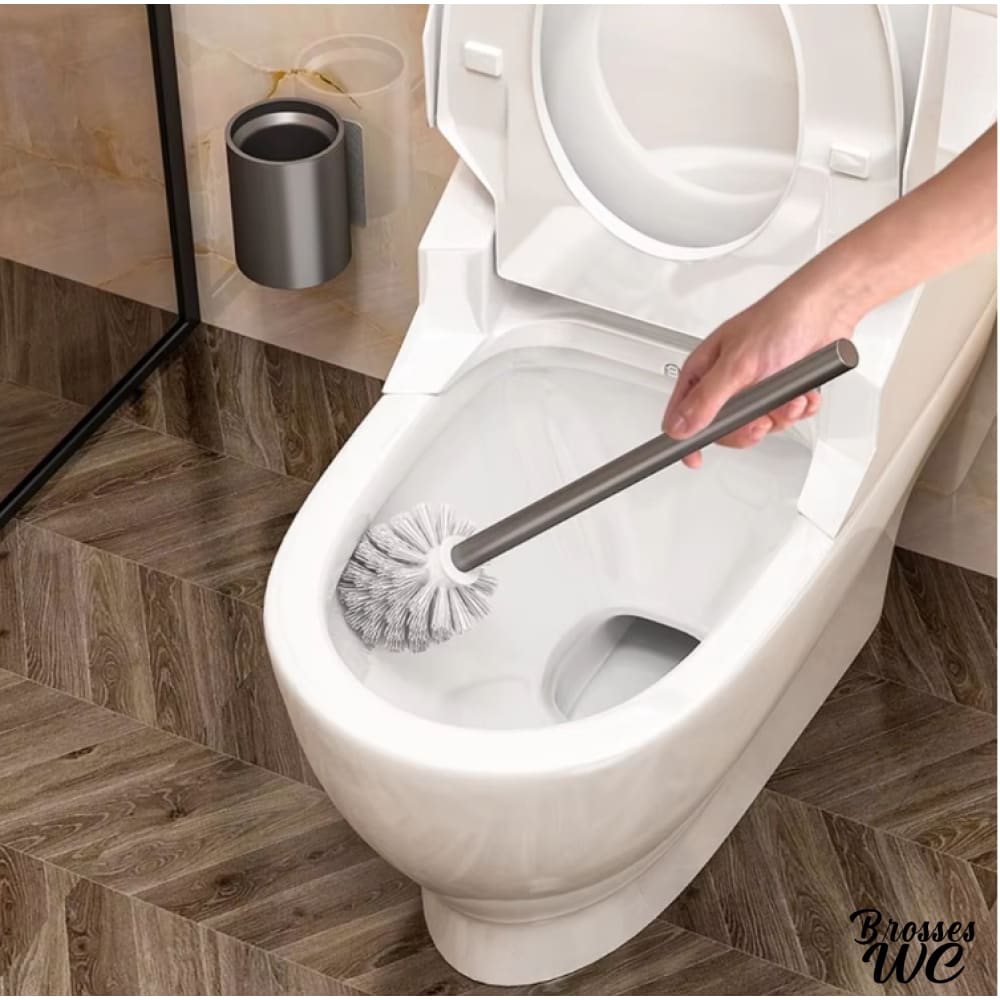 Porte-brosse wc doré éclatant
