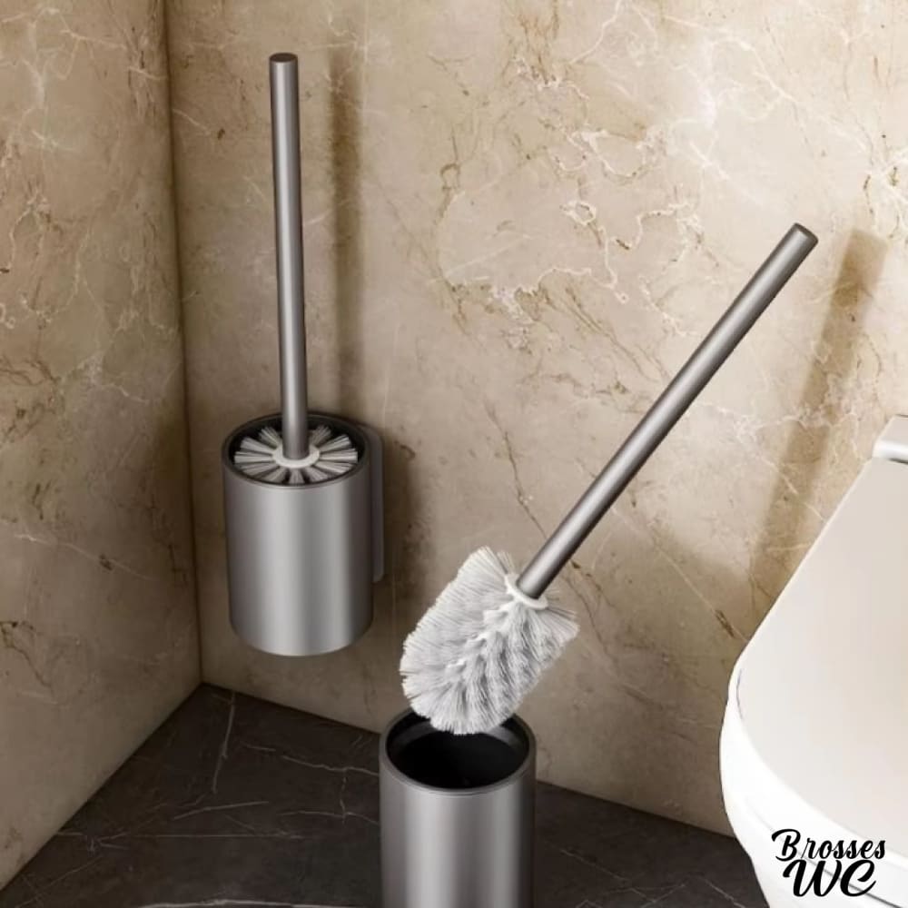 Porte-brosse wc doré éclatant