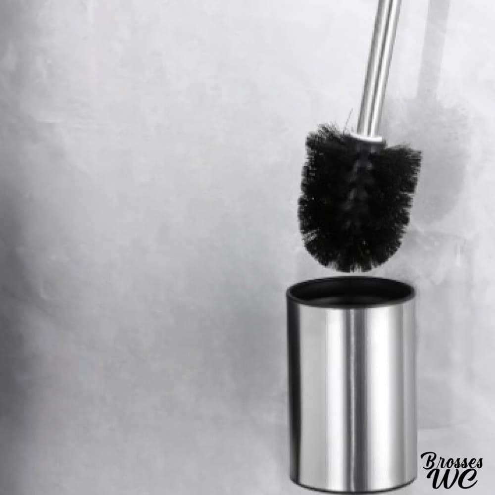 Brosse wc inox design sophistiqué