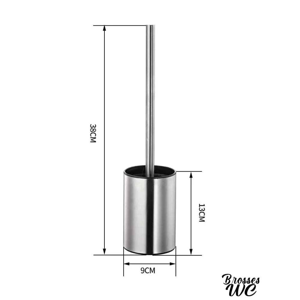 Brosse wc inox design sophistiqué