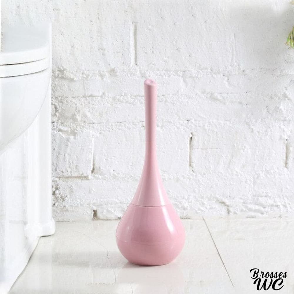 Brosse wc blanc bois céramique chic