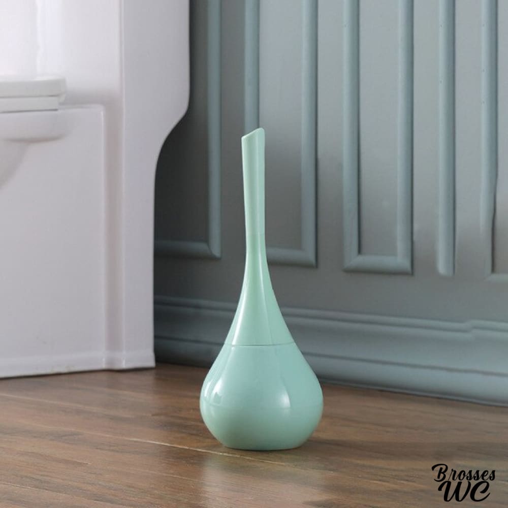 Brosse wc blanc bois céramique chic