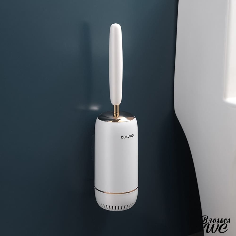 Brosse wc dorée luxueuse