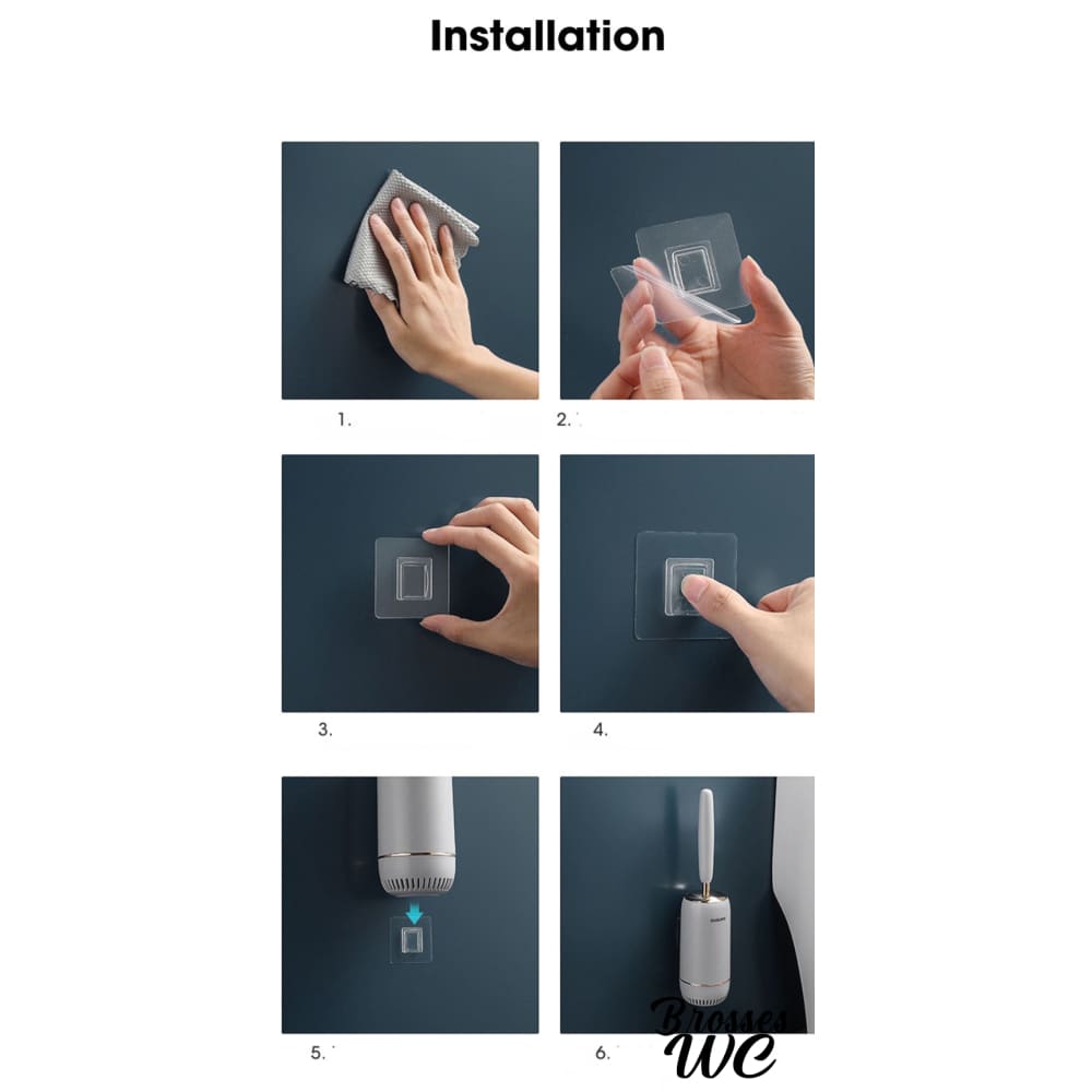 Brosse wc dorée luxueuse
