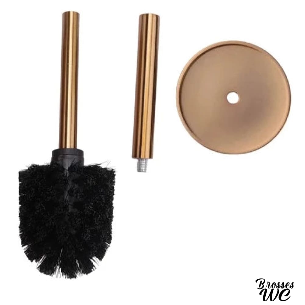 Brosse wc dorée éclatante