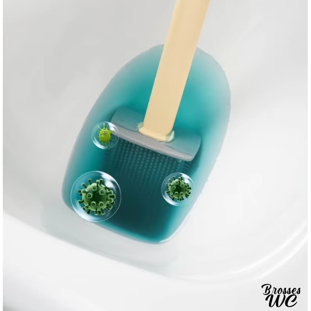 Brosse wc double face innovante
