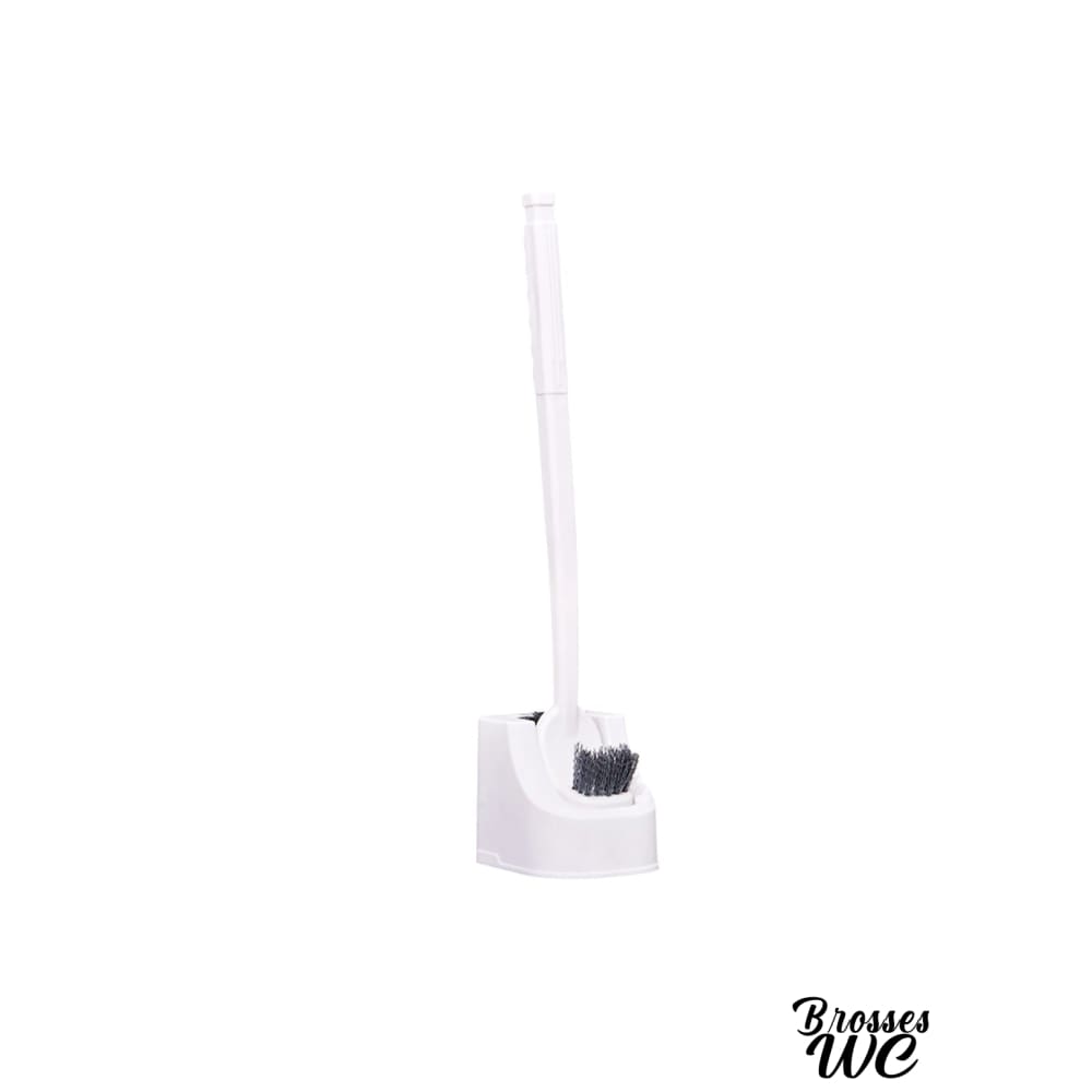 Brosse wc double tête avec support