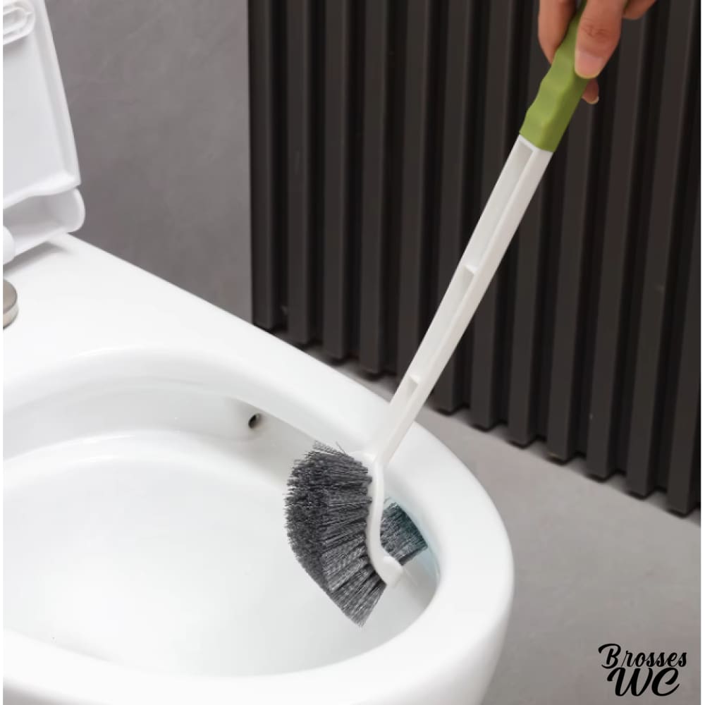 Brosse wc double tête avec support
