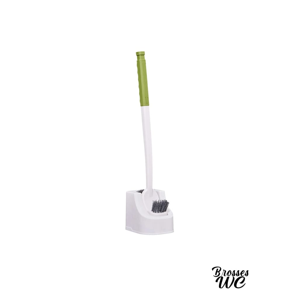 Brosse wc double tête avec support