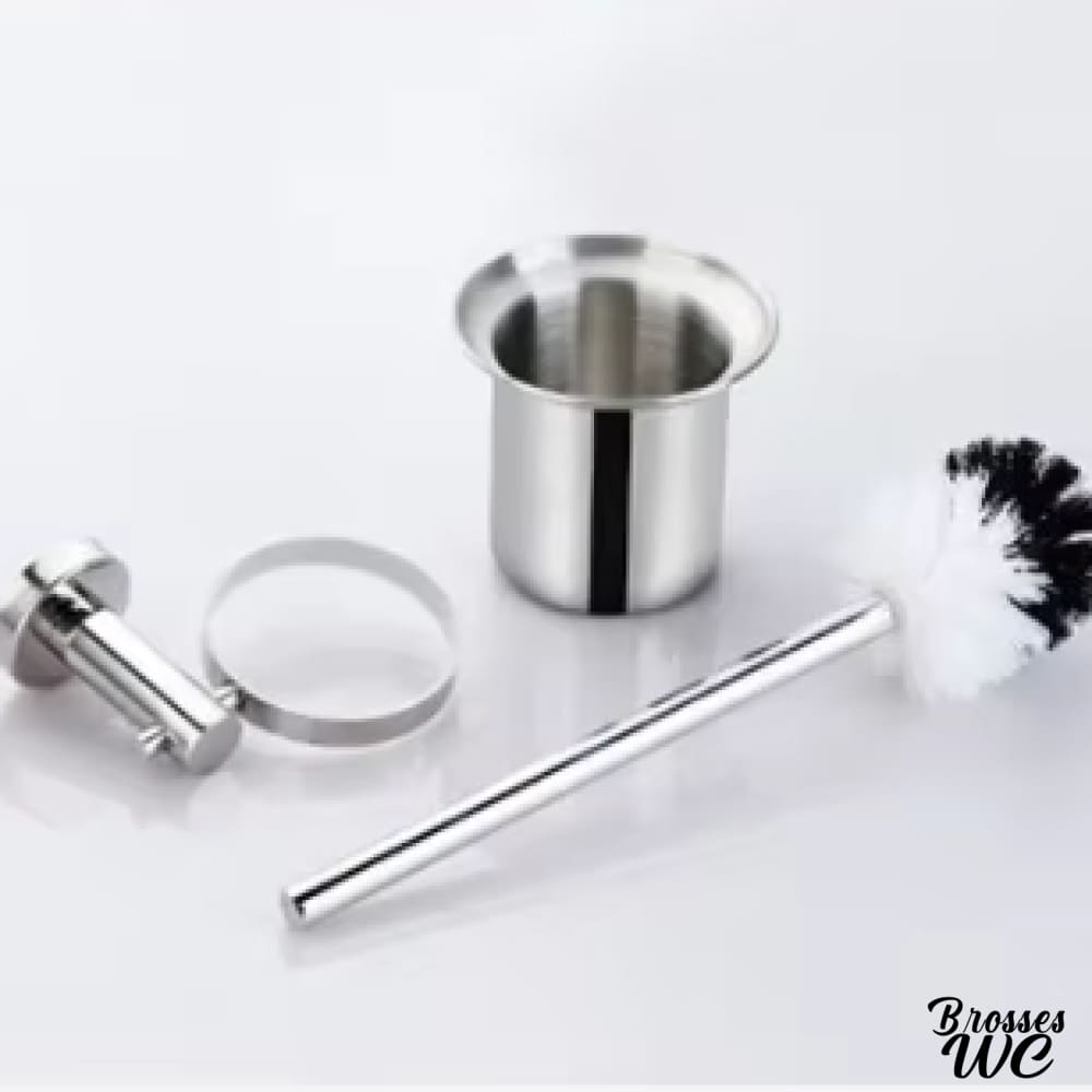 Brosse wc acier brillant robuste