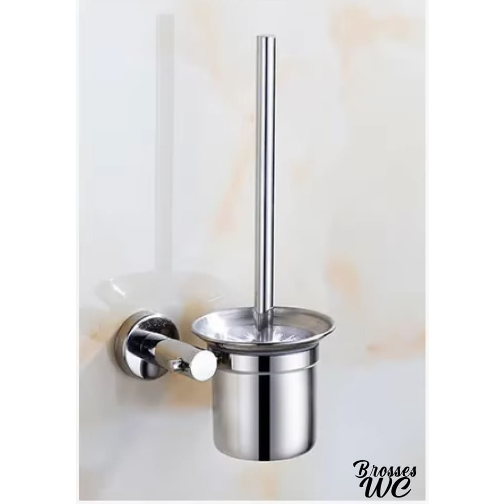 Brosse wc acier brillant robuste