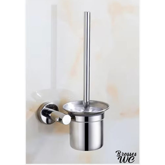 Brosse wc acier brillant robuste
