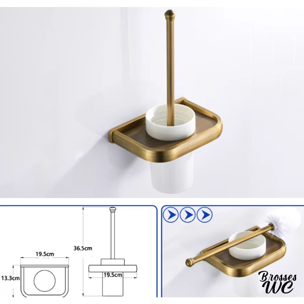 Brosse wc trois têtes performante