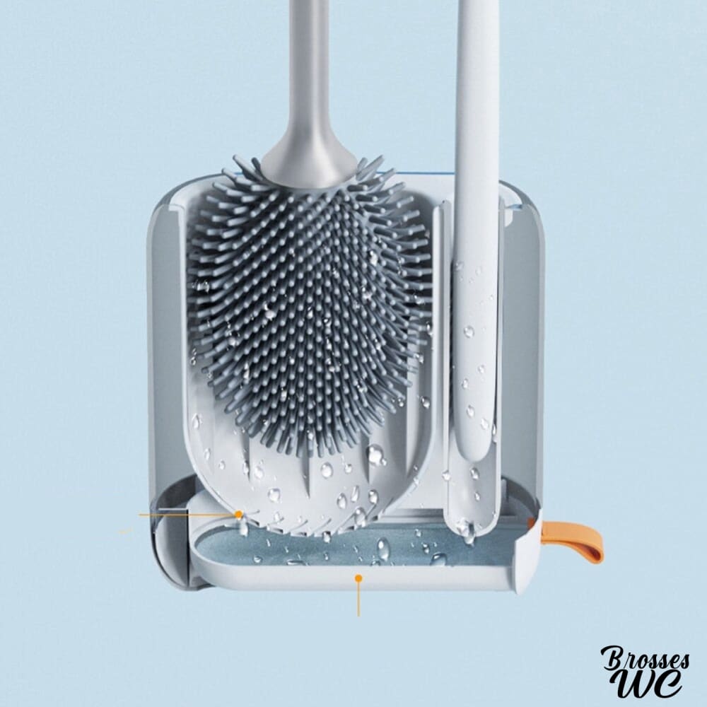 Brosse wc silicone hygiénique