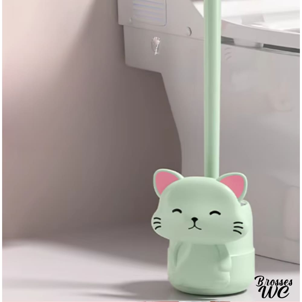 Brosse wc forme chat mignonne