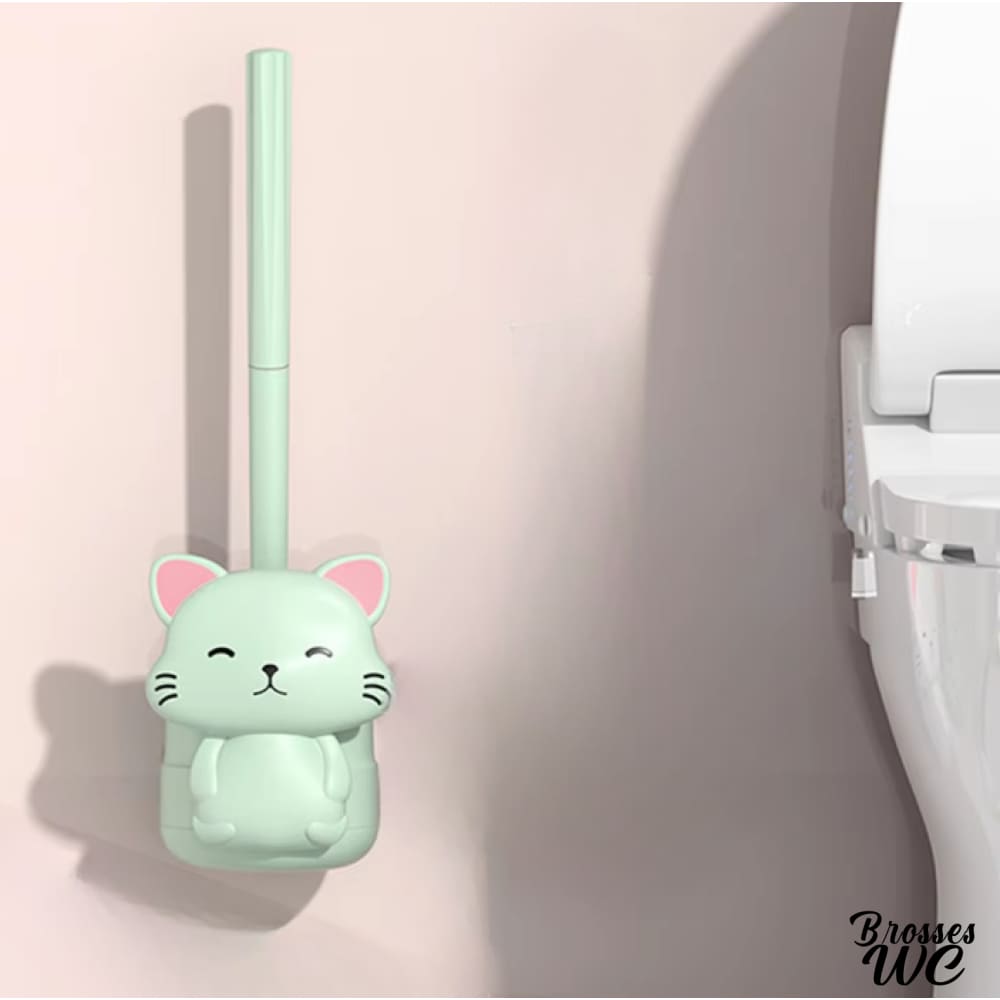 Brosse wc forme chat mignonne