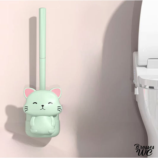 Brosse wc forme chat mignonne