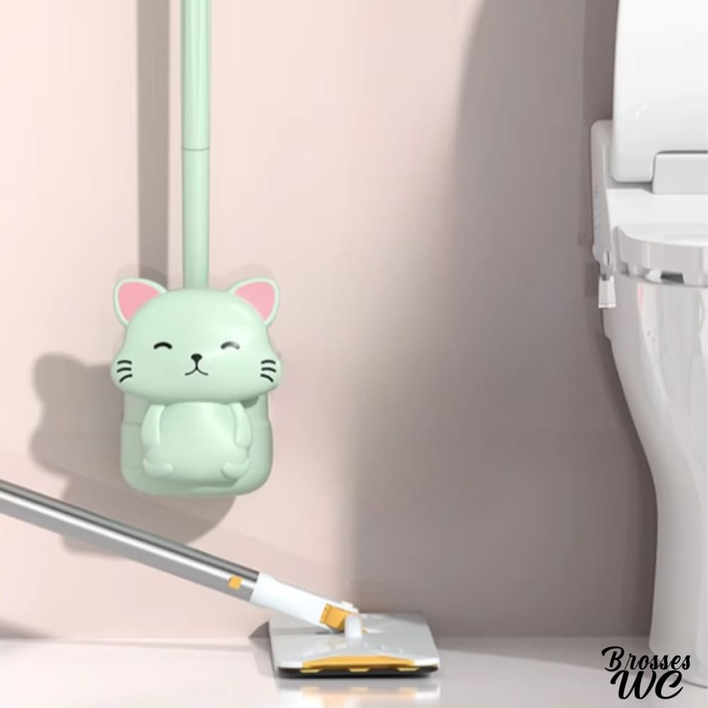 Brosse wc forme chat mignonne