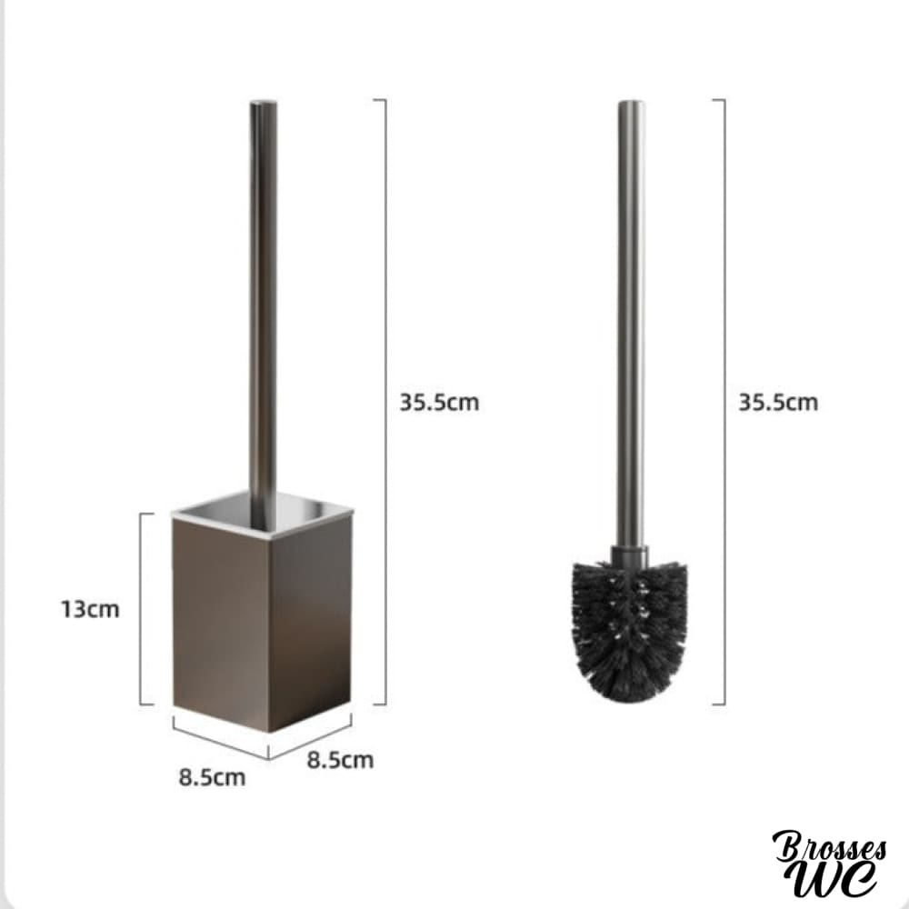 Brosse wc inox brillant