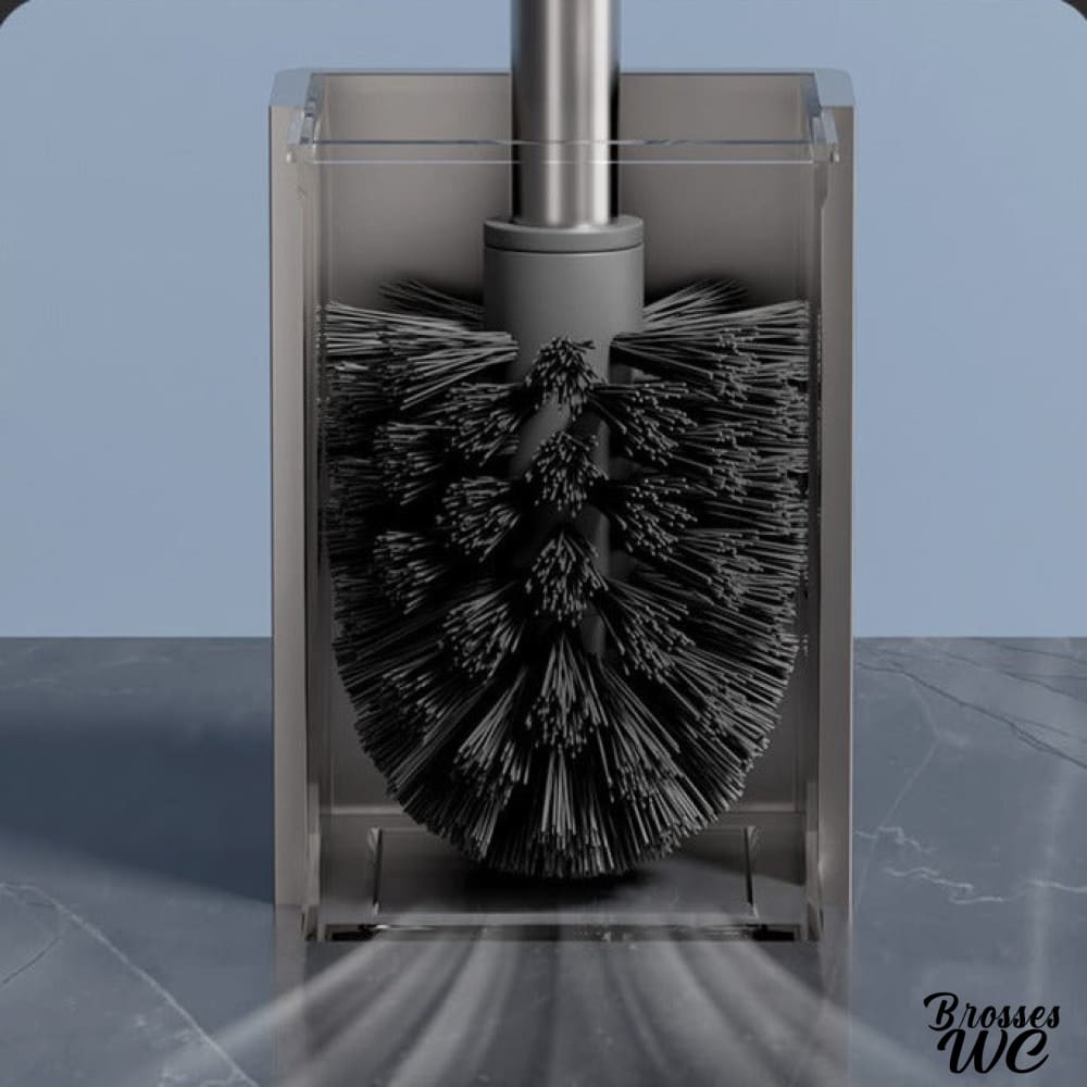 Brosse wc inox brillant