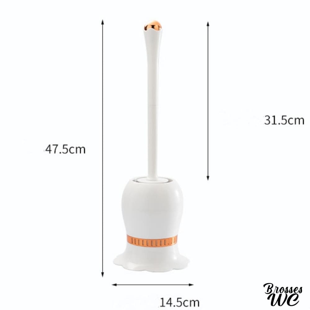 Brosse wc insolite fleurs décoratives