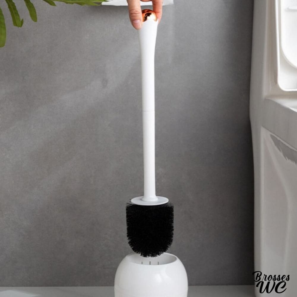 Brosse wc insolite fleurs décoratives