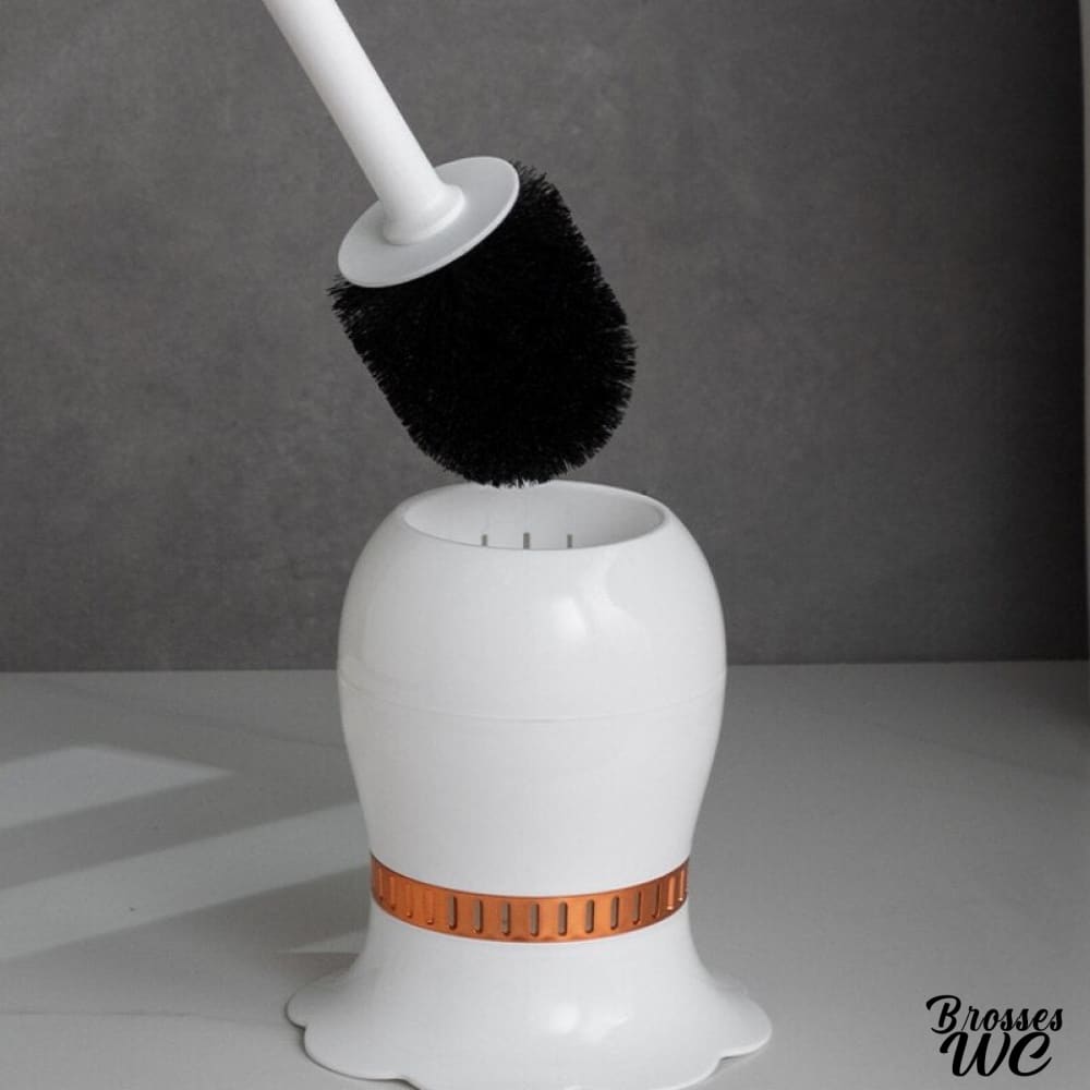 Brosse wc insolite fleurs décoratives