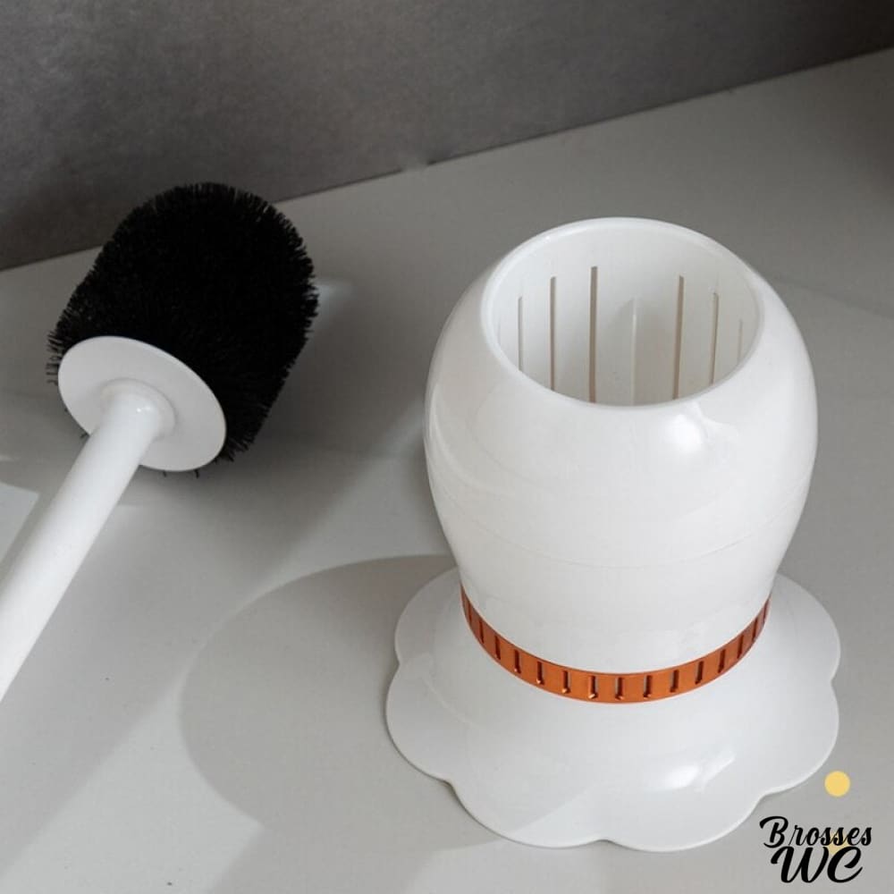 Brosse wc insolite fleurs décoratives