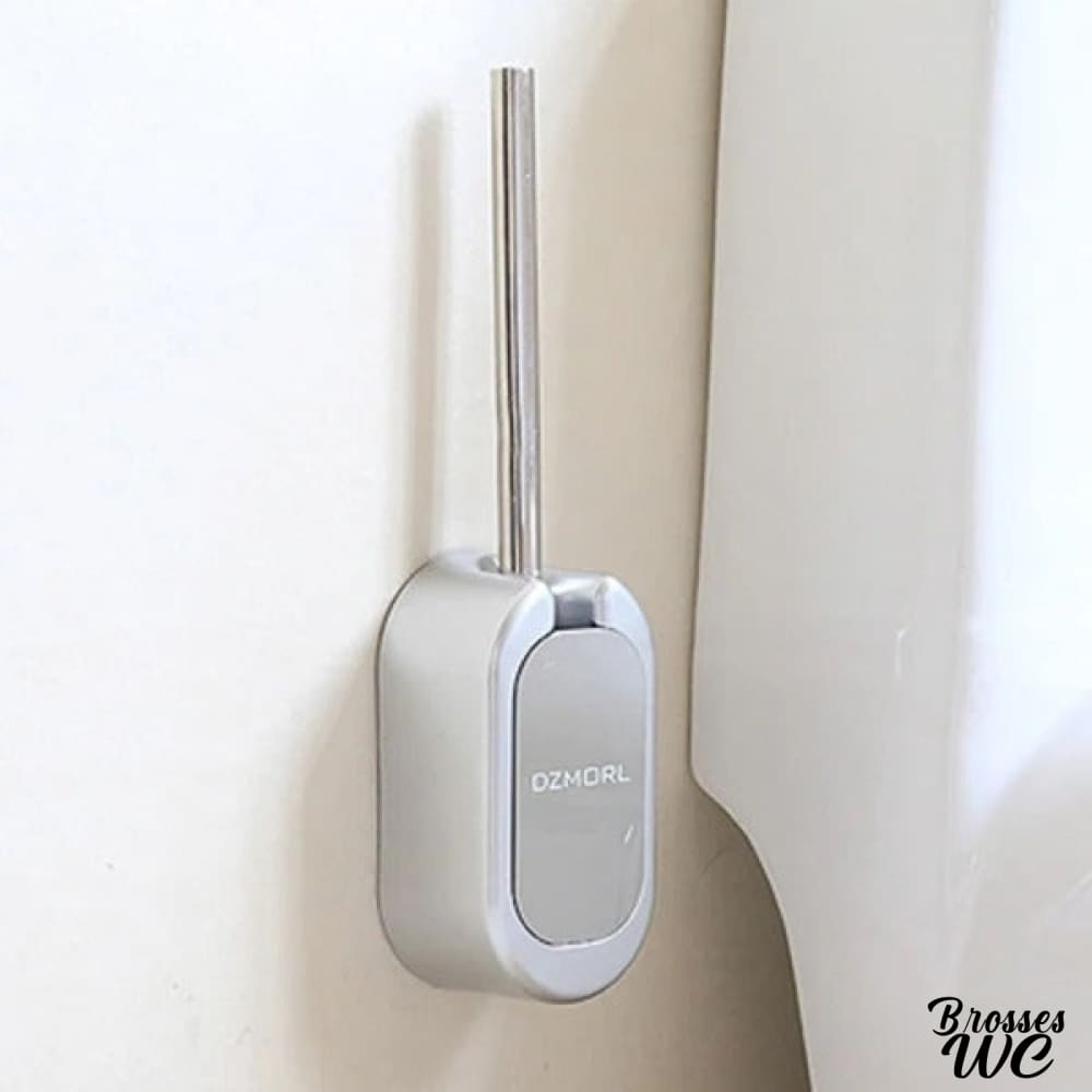 Brosse wc acier inoxydable rose délicat